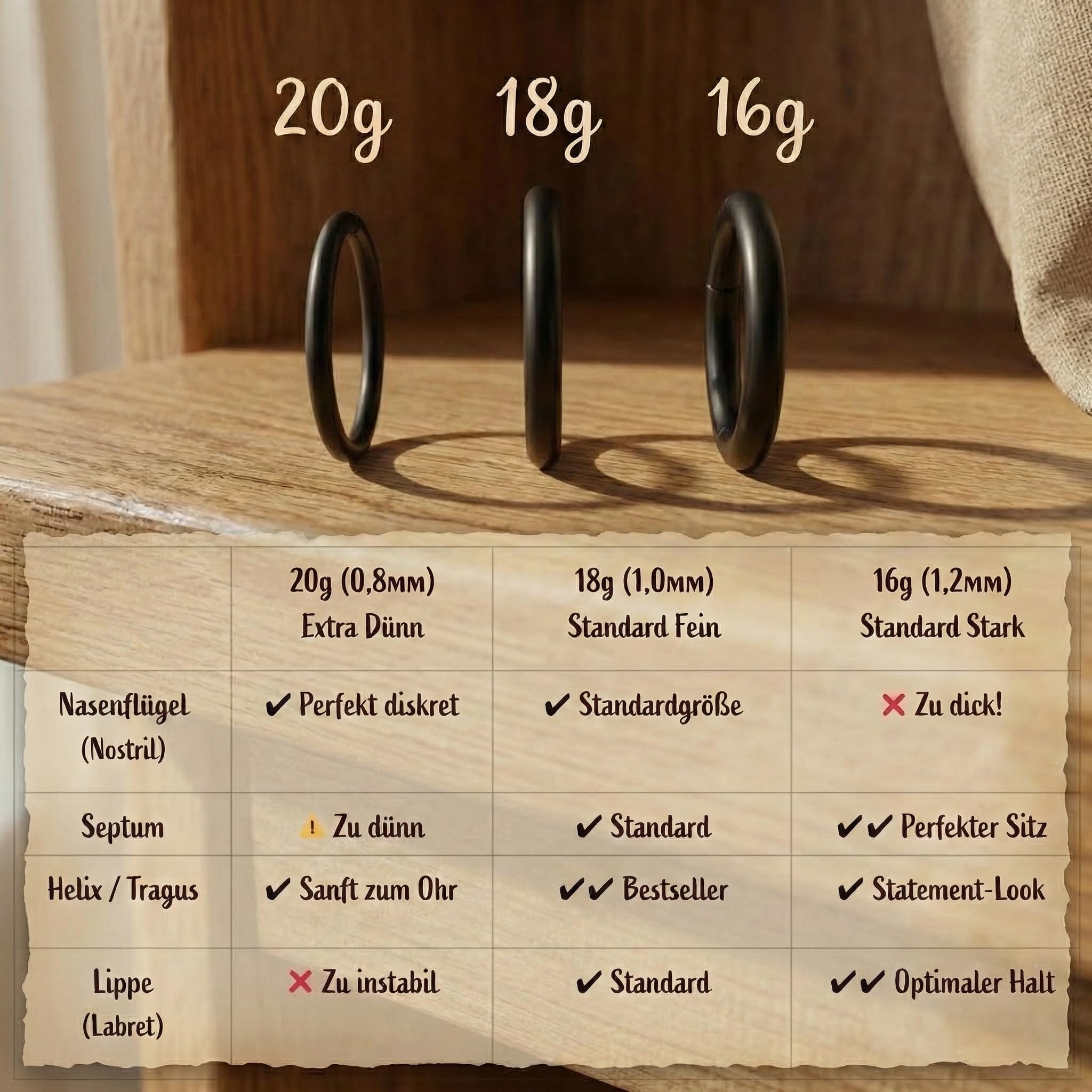 Longita 18G Hinged Clicker Segment Nariz Aros Anillos Acero Inoxidable Hombre Mujer Septum Labio Oreja Tragus Cartilage Helix Conch Piercing Joyería 3 Piezas — view 2