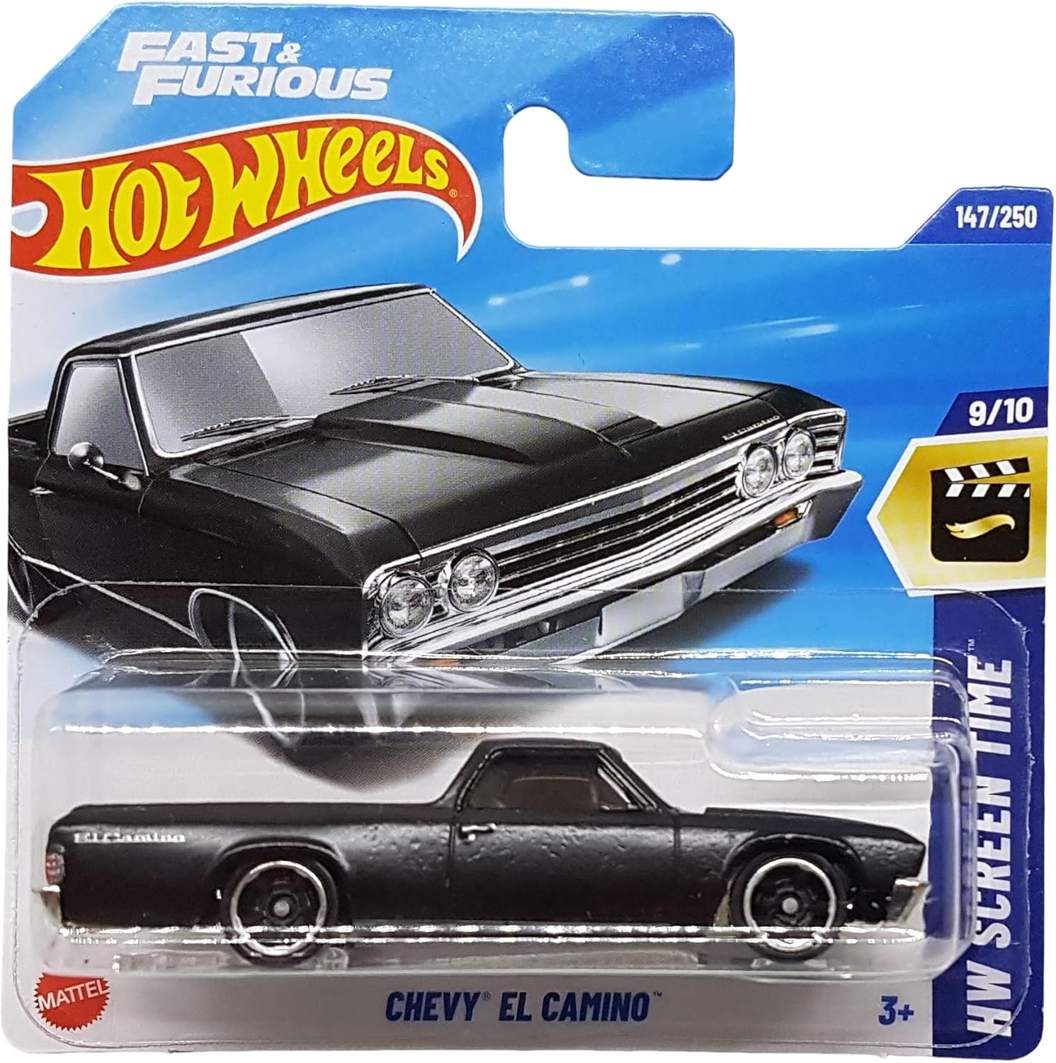 Hot Wheels - Chevy EL Camino - HW Screen Time 9/10 - HYY83 - Short Card - Fast & Furious - Mattel 2025-1:64