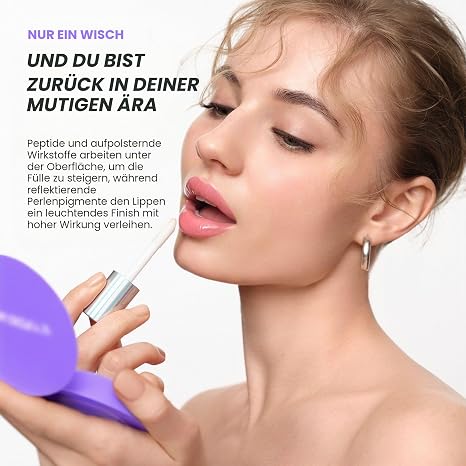 Wonderskin Lip Relapse Plumping Gloss – Lipgloss mit Volumen-Effekt für vollere Lippen mit hydratisierendem nicht klebrigem Hochglanz-Finish