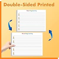 Vista 3 de 100 Sheets Ruled Writing Paper, Double-Sided Printing Skip-A-Line Ruled Writing Paper with Dotted Lines Handwriting Practice Paper 1” line spacing