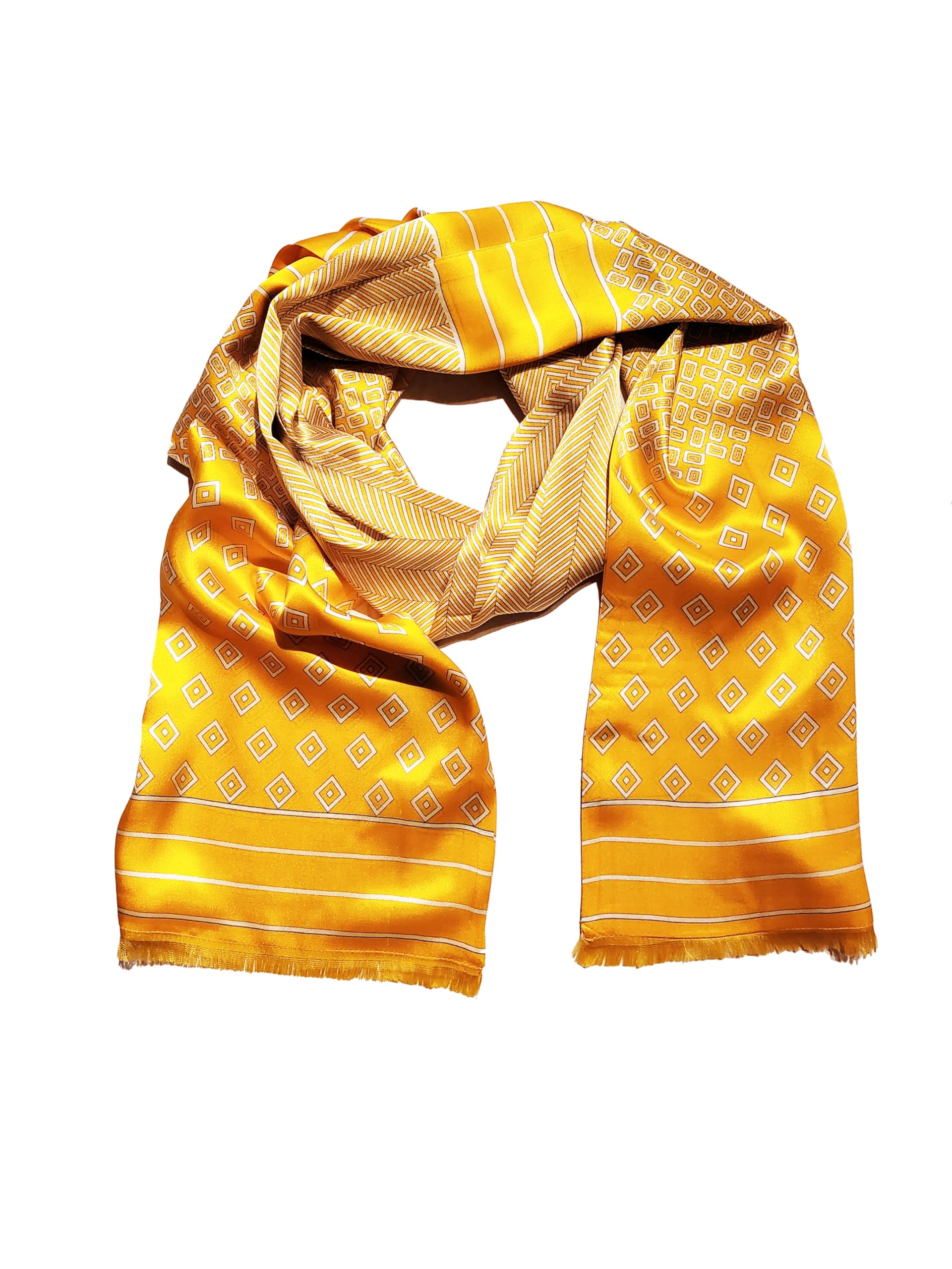 Posh Gear Uomo sciarpa di seta Satinata 100% Seta