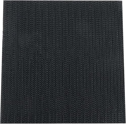 Miniatura 3 de JCBIZ 12 almohadillas adhesivas para sofá de 3.937 x 3.937in, cuadradas, color negro, con velcro y tiras adhesivas para sofá, silla, asiento doble,