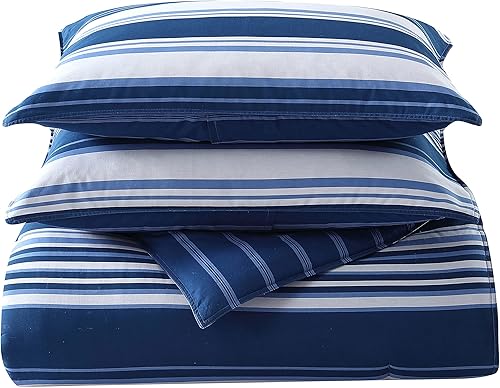 Miniatura 6 de Nautica - Juego de edredón individual XL, juego de ropa de cama reversible de algodón, decoración del hogar de diseño para todas las estaciones