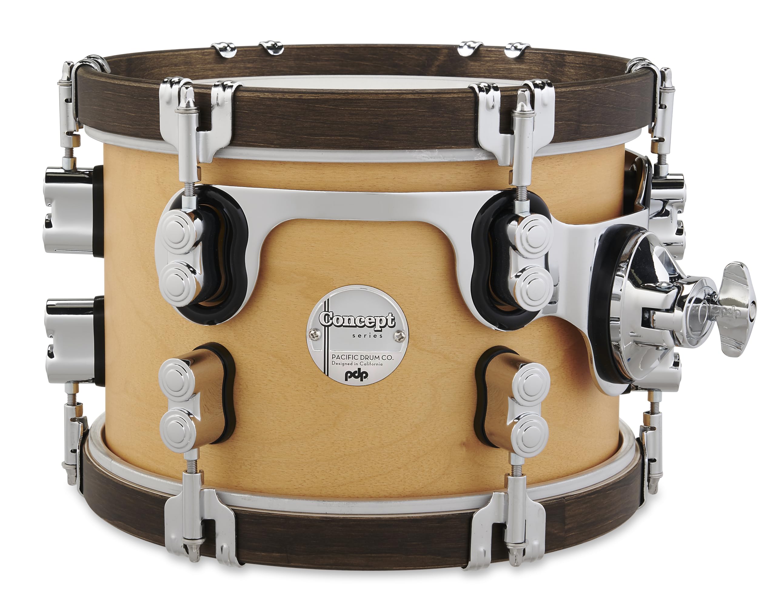 PDP By DW PDP, 7x10, Natural/Walnut Hoops Concept Classic Tom (PDCC0710STNW)