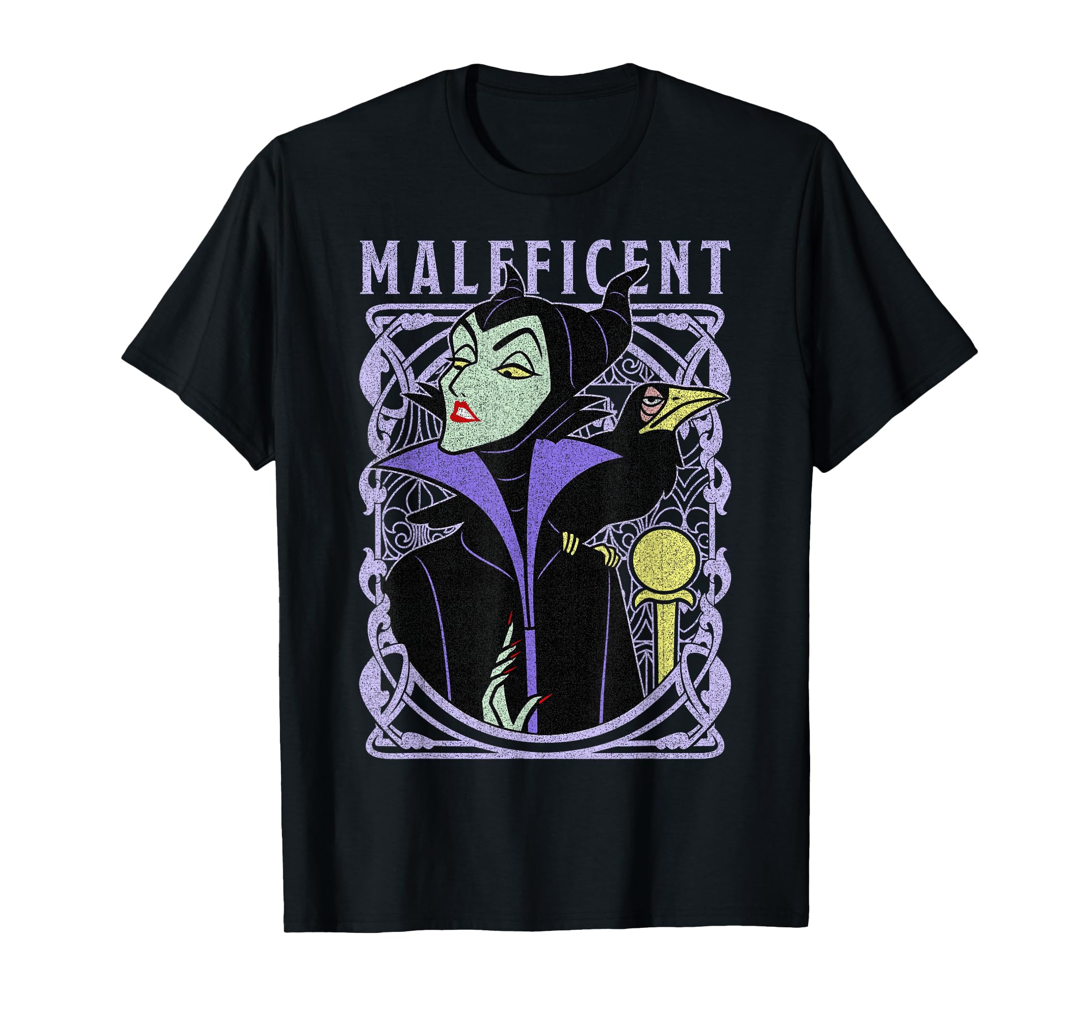Sleeping Beauty Maleficent Old School Poster T-Shirt