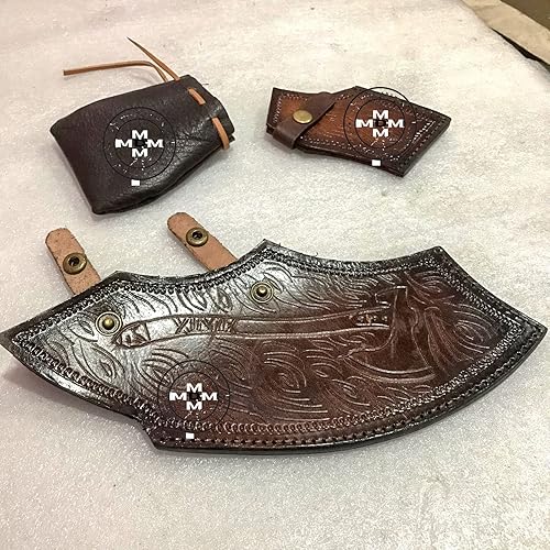 Miniatura 2 de God of War Kratos Axe Leviathan Axe Replica Axe- Handmade Forged Stainless Steel Bearded Axe with Genuine Leather Sheath Viking Axe Hatchet and