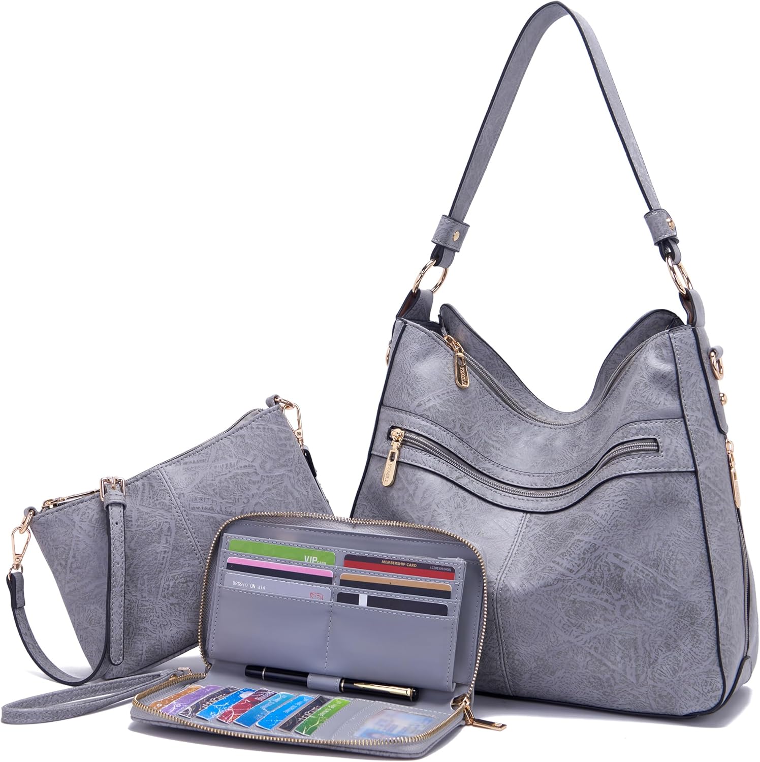 Women Large Crossbody Bags Ladies Satchel Shoulder Handbags Purse and Wallet Set for Women Totes Hobo Purses