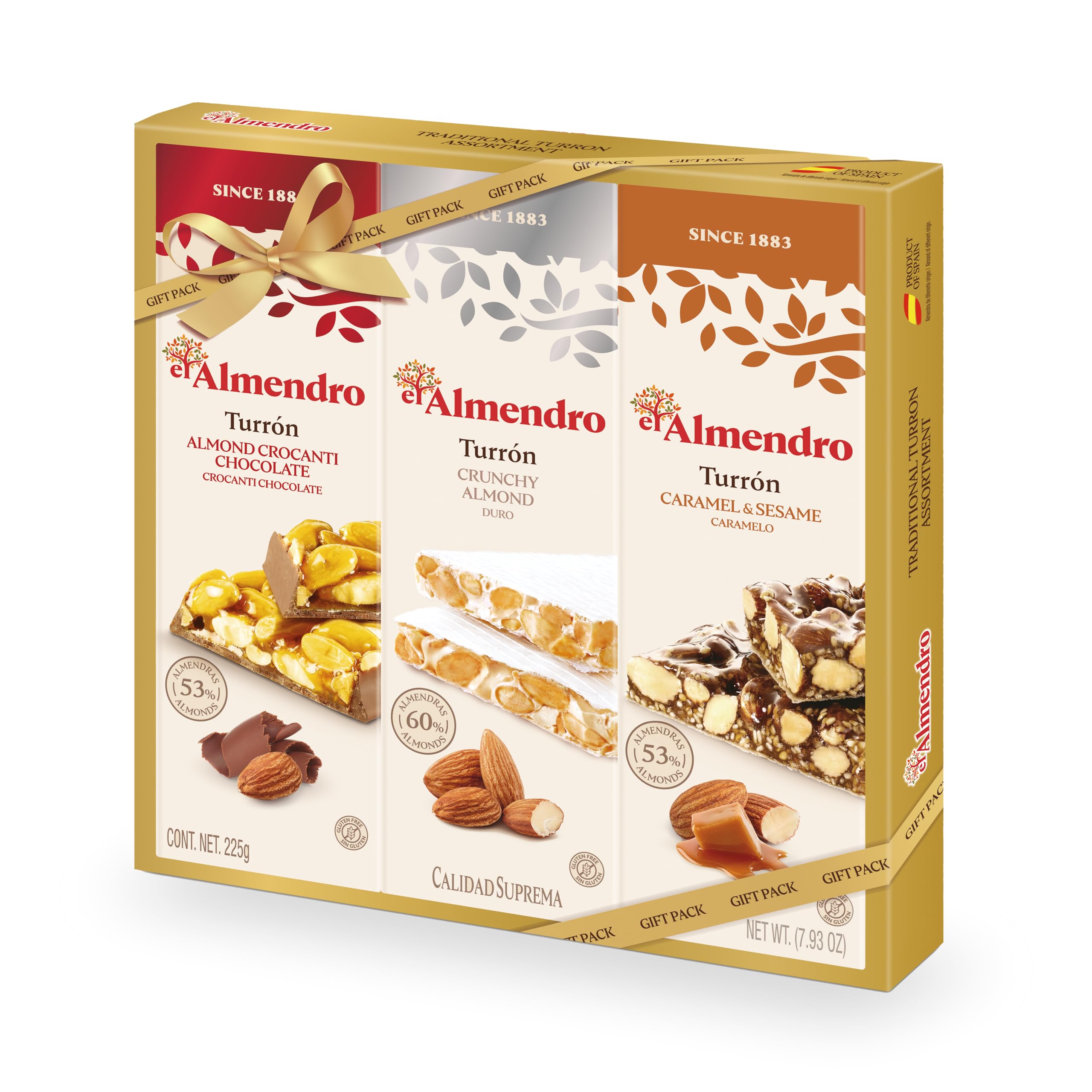 El Almendro Turron Bars Gift Pack 225 g