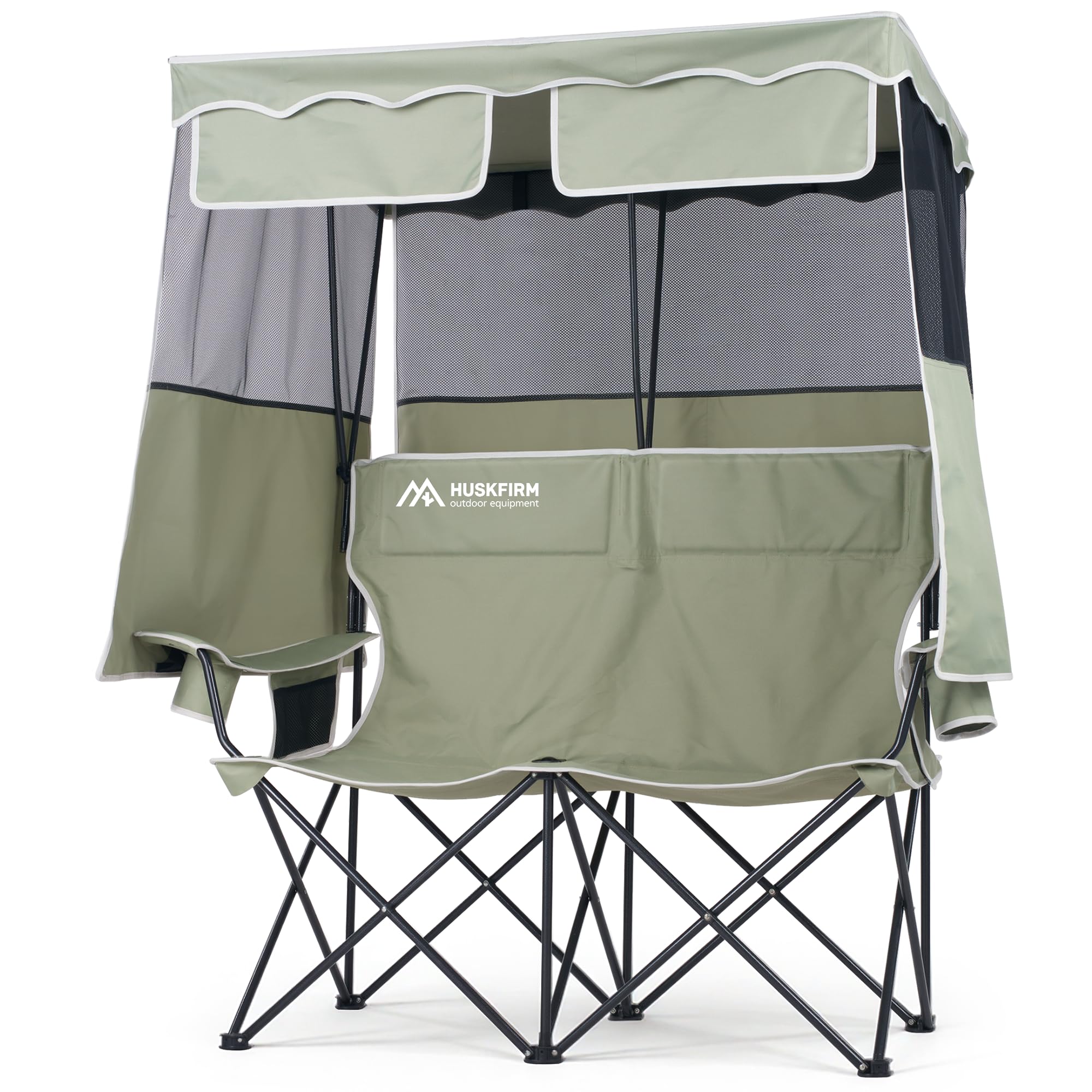 Huskfirm Double Camping Chair with Shade Canopy