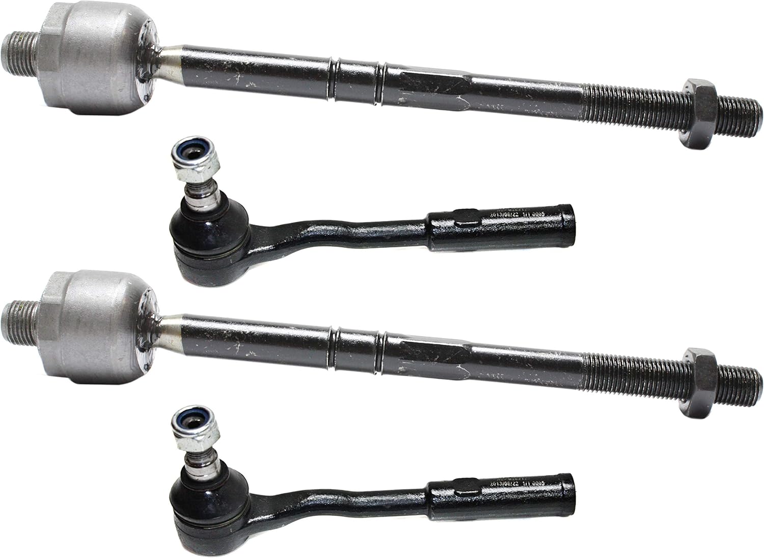 Garage-Pro Front Left & Right Inner and Outer Tie Rod End Replacement For Mercedes Benz SL500 2003 2004 2005 2006 S350 06