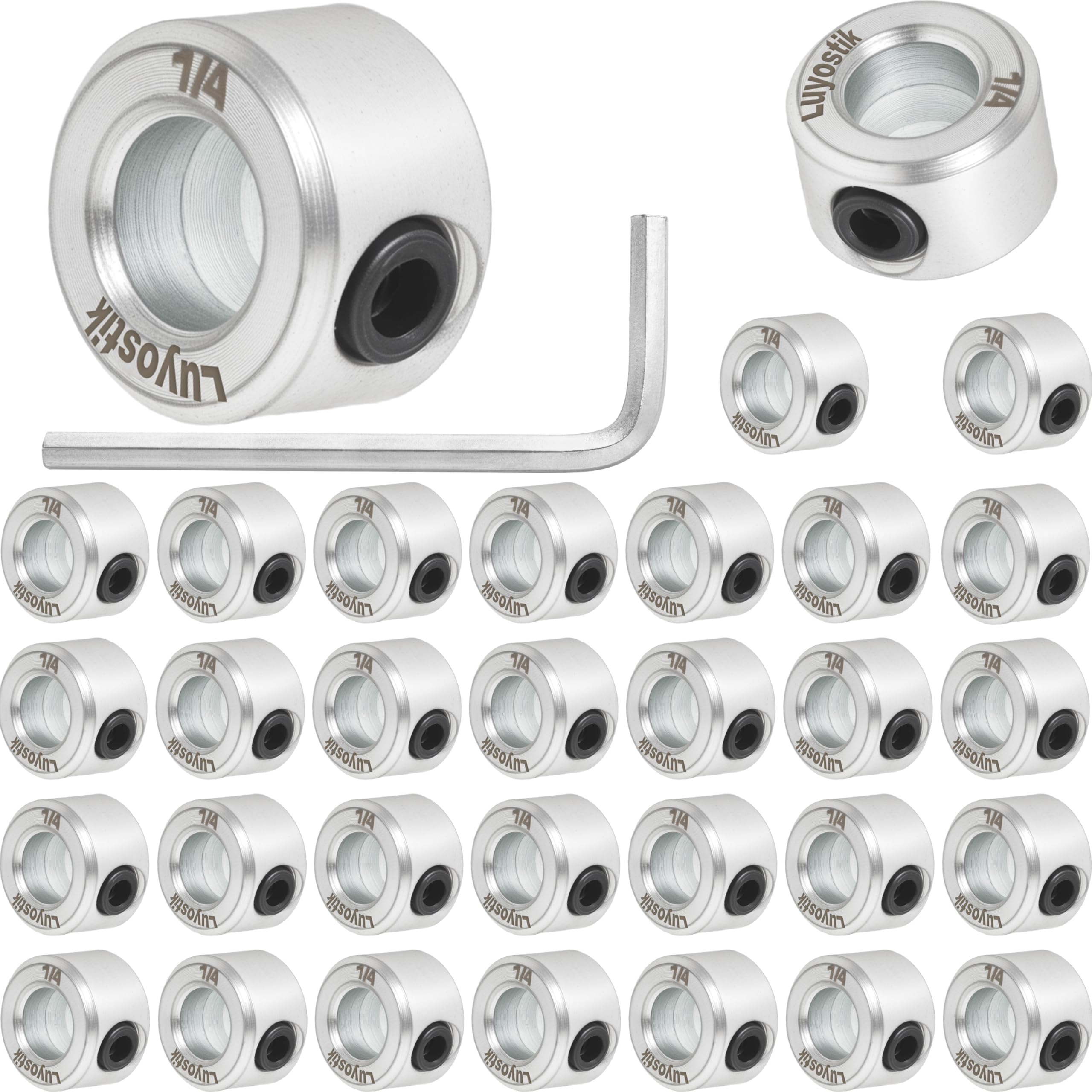 Zinc Plated Shaft Collars - 8 Pack -26 Zinc Plated Shaft Collars - 8 Pack -26
