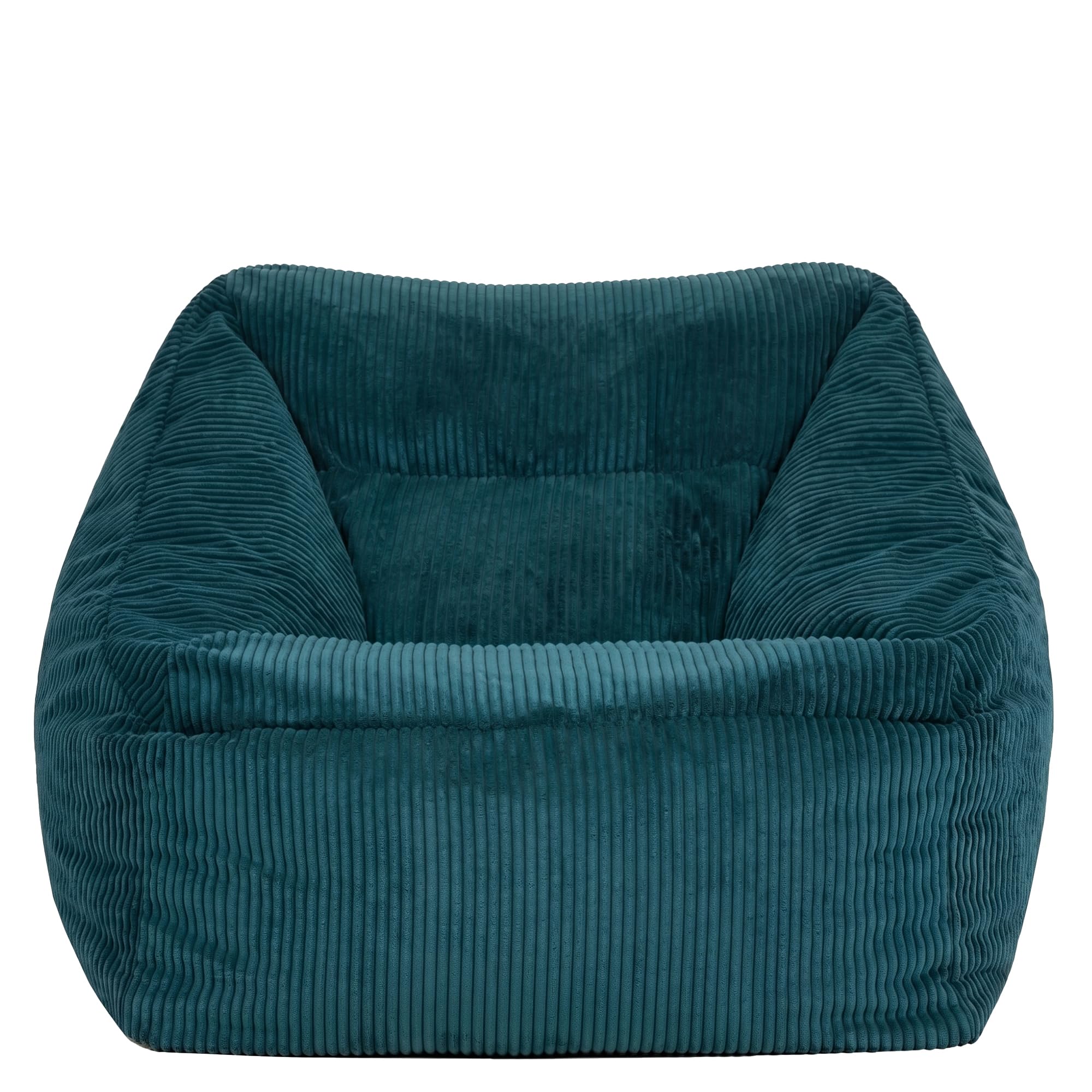 icon Natalia Cord Bean Bag Chair, Teal Green, Large Adult Bean Bag with Filling Included, Comfy Chair, Armchair, Living Room, Bedroom Furniture โ image 1