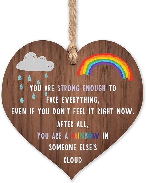 Rainbow gifts | Rainbow in someone elses cloud | thinking of you - miss you gifts for best friend Keyworker | cheer up gifts | inspirational gifts for women