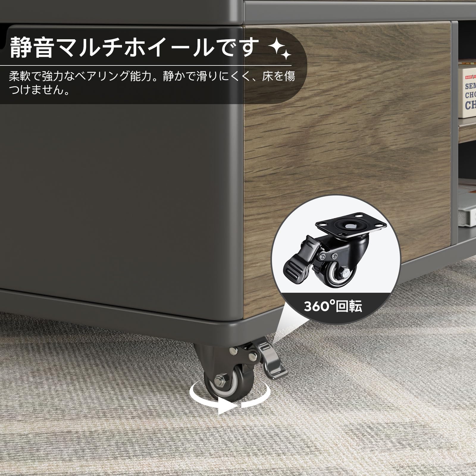Amazon.co.jp: GraceNook 昇降式リフトテーブル 多機能 昇降 コーヒー