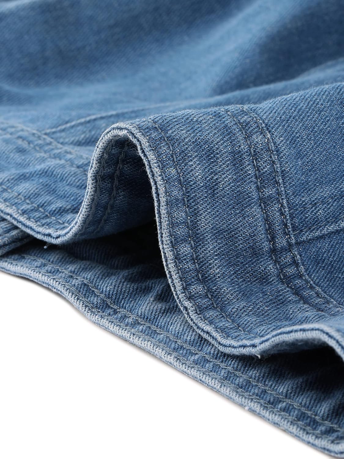 Allegra K Women's Chic Denim Jackets Notched Collar Inclined Zip Closure Biker Motocycle Jacket Outerwear