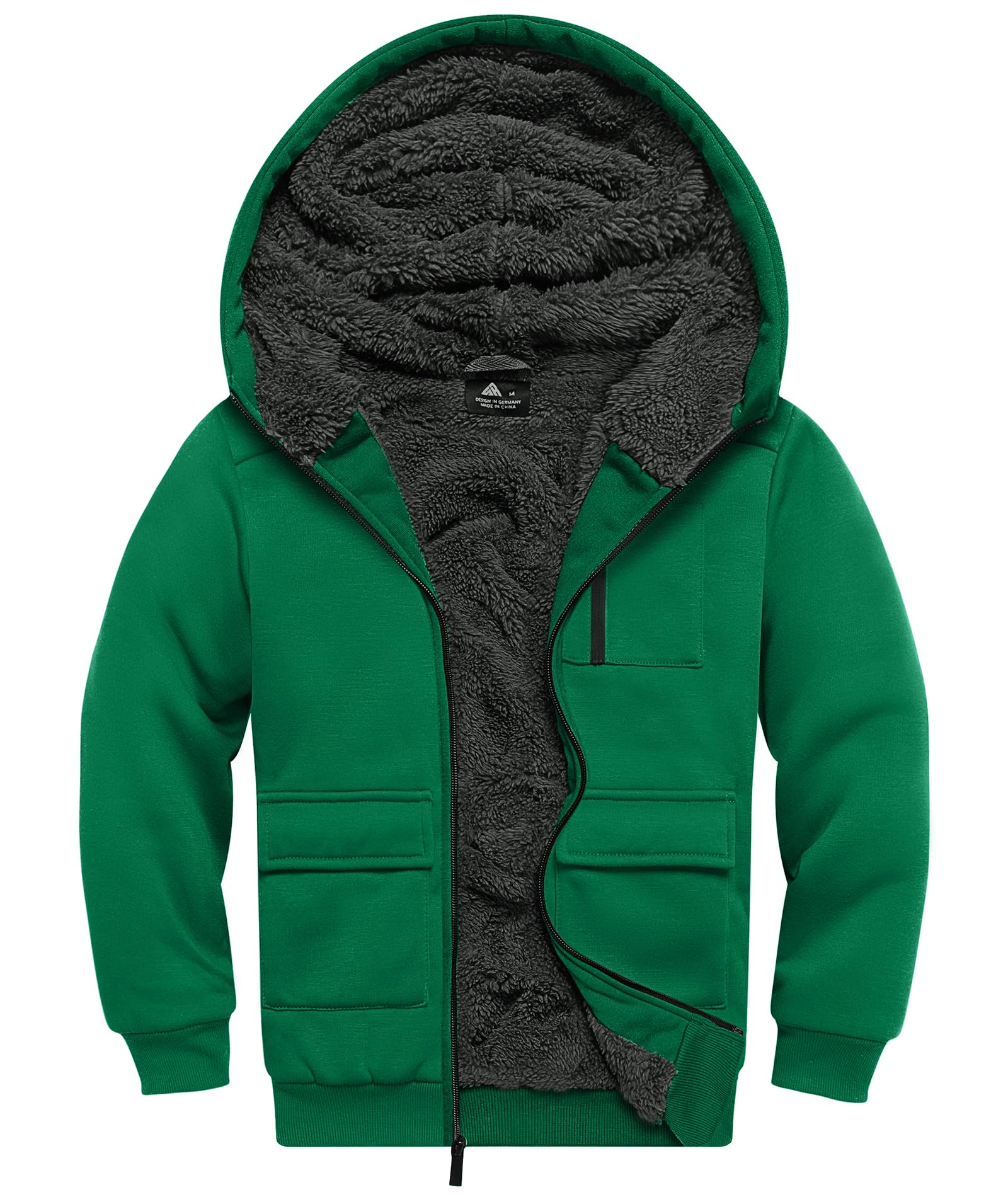 Boys Zip Up Hoodie Kid Hooded Jacket