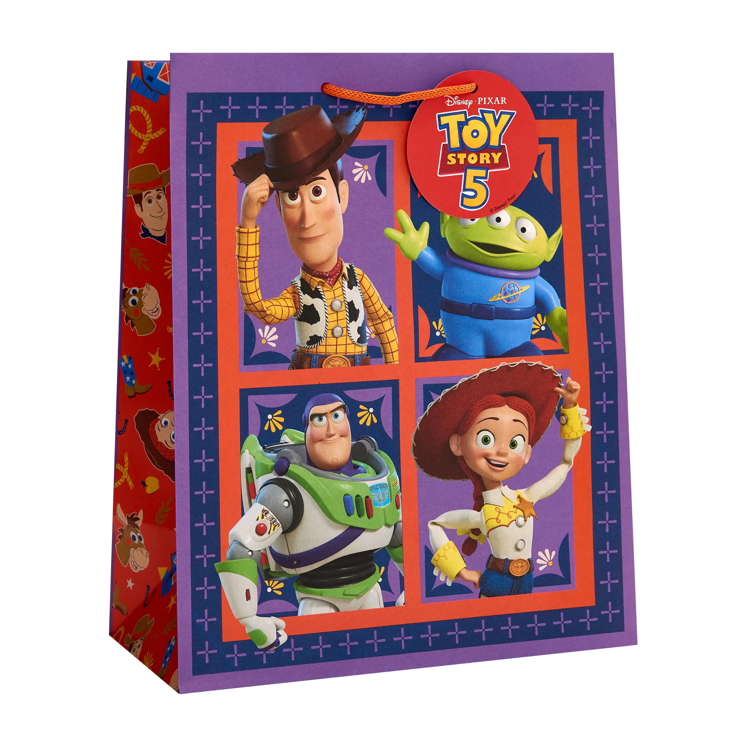 UK Greetings | Disney Toy Story 5 Large Gift Bag | Fun Toy Story Design