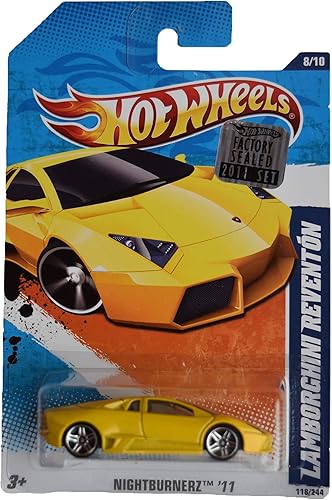 Hot Wheels Lamborghini Reventon, Nightburnerz '11 810 Amarillo 118244
