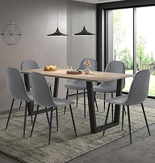 Hallowood Furniture Dudley Large Dining Table and Chairs Set
