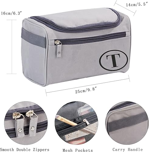 Miniatura 7 de HiPeep Neceser de aseo personalizado para hombre bolsa de viaje para artículos de tocador kit de dopp regalo de cumpleaños personalizado de Navidad