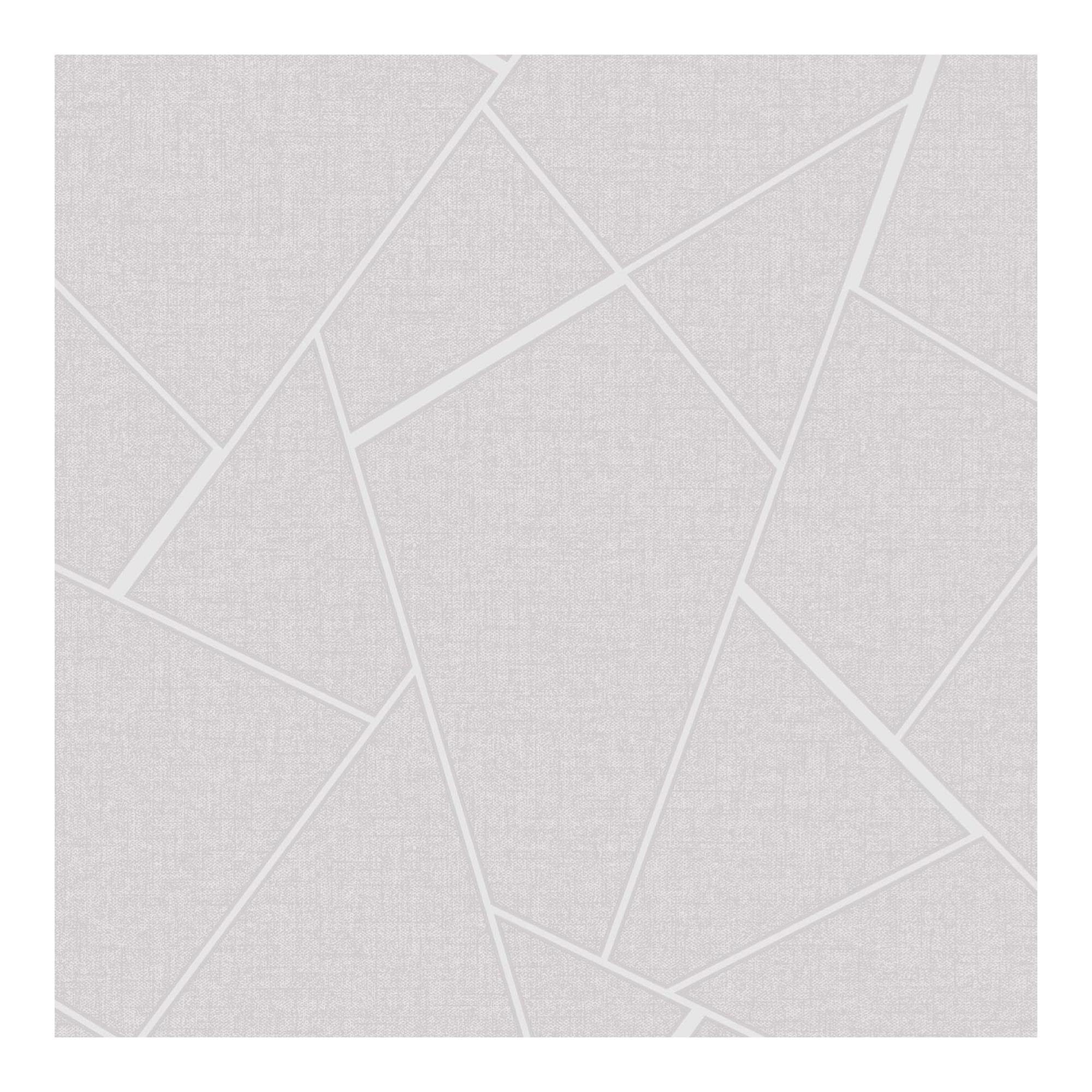 SUPERFRESCO COLOURS Quartz Fractal Grey Wallpaper - White