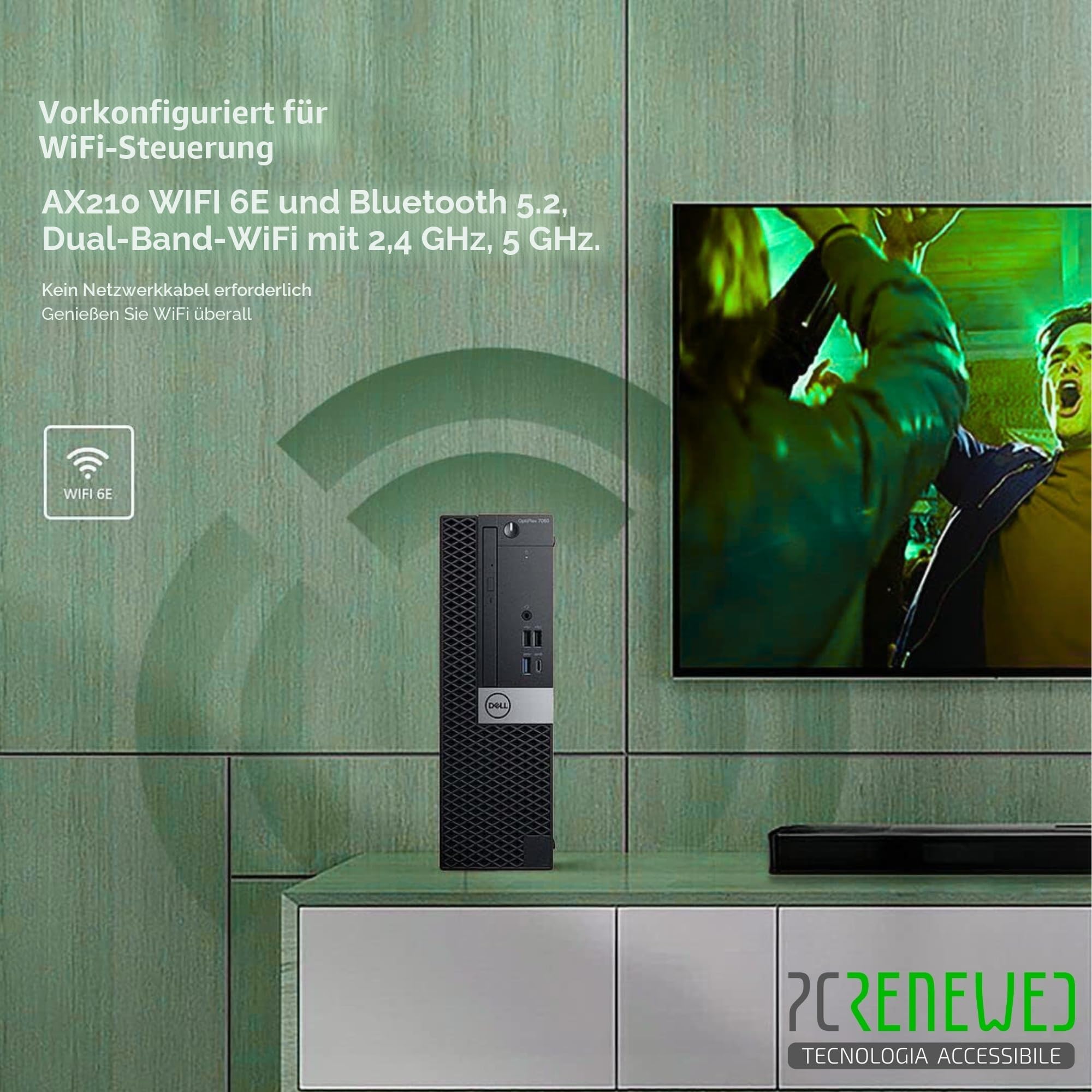 Desktop-PC i7-8700 bis zu 4,6 GHz | 27″ Dell Monitor | 32 GB RAM | DVD-RW | 1 TB SSD NEW | Büro-Desktop-PC | Windows 11 Pro + Office 2021 | Kabellose Maus und Tastatur (Generalüberholter)