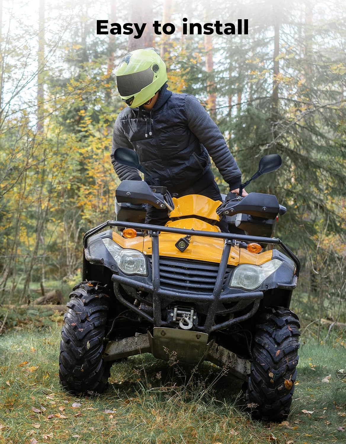 KEMIMOTO ATV Mirrors Multi-angle Adjustable 10MM Motorcycle Mirrors Side Rearview for 7/8" Handlebar Compatible with ATV Dirt Bike Scooter Snowmobile - Image 7