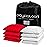 Play Platoon Weather Resistant Cornhole Bags - Set of 8 Regulation Corn Hole Bean Bags - Red & White - Durable Duck Cloth Corn Hole Bag for Tossing Game, Includes Tote Bag