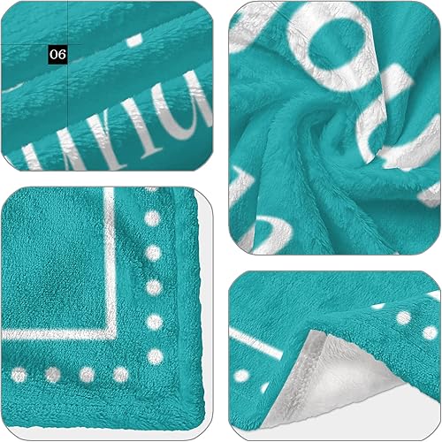 Miniatura 7 de Regalos de cumpleaños para mujereshombresellaélniñas, manta verde de 60 x 50 pulgadas, decoraciones de feliz cumpleaños para mujereshombres, regalos