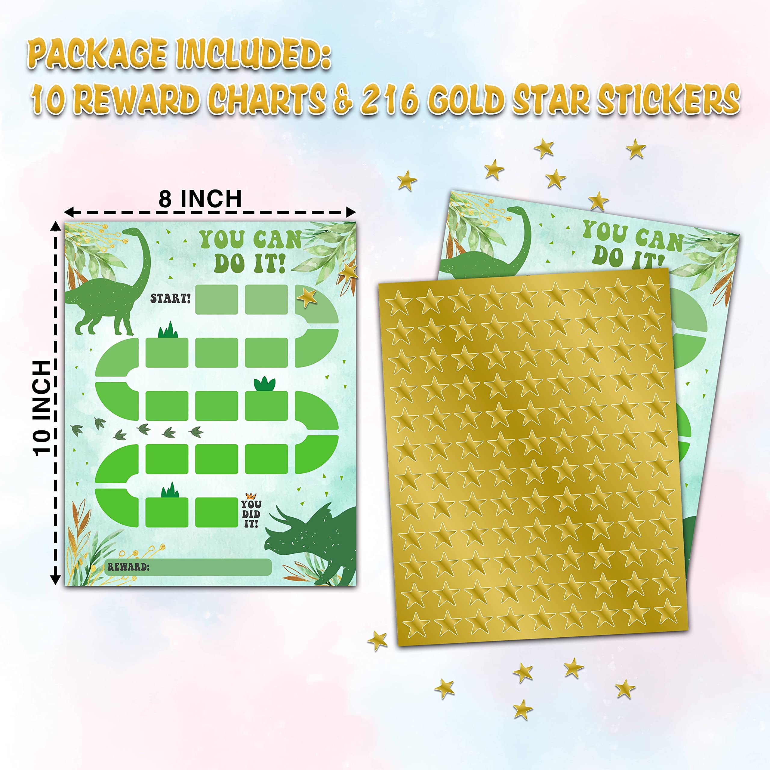 Amazon | 恐竜の報酬チャート、トロピカル恐竜の行動チャート、幼児の毎日の雑用チャート、キッズルーチンステッカーチャート、You Can Do  It インセンティブチャート、幼児の宿題と出席チャート -11 | フリップチャート | 文房具・オフィス用品