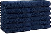 Vista 34 de Arkwright - Juego de 6 toallas de baño, 100% algodón súper suaves, 600 GSM, de secado rápido y absorbentes, artículos de lujo para el baño con 2