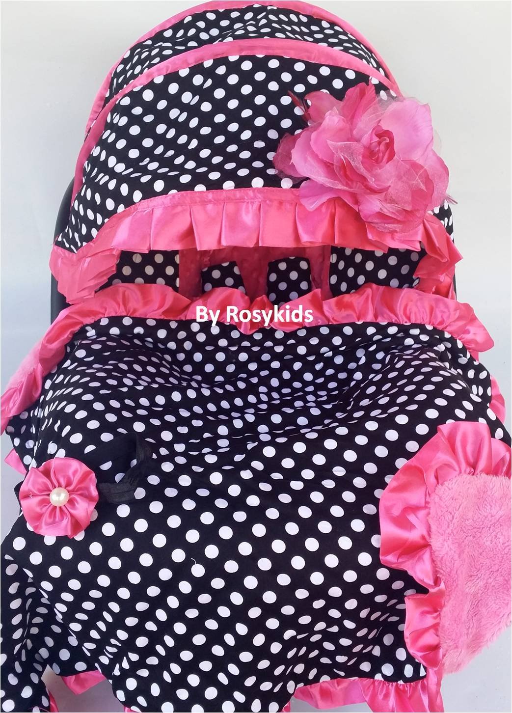 Infant Carseat Canopy Cover 4pc Whole Caboodle Baby Car Seat Cover Kit C010400