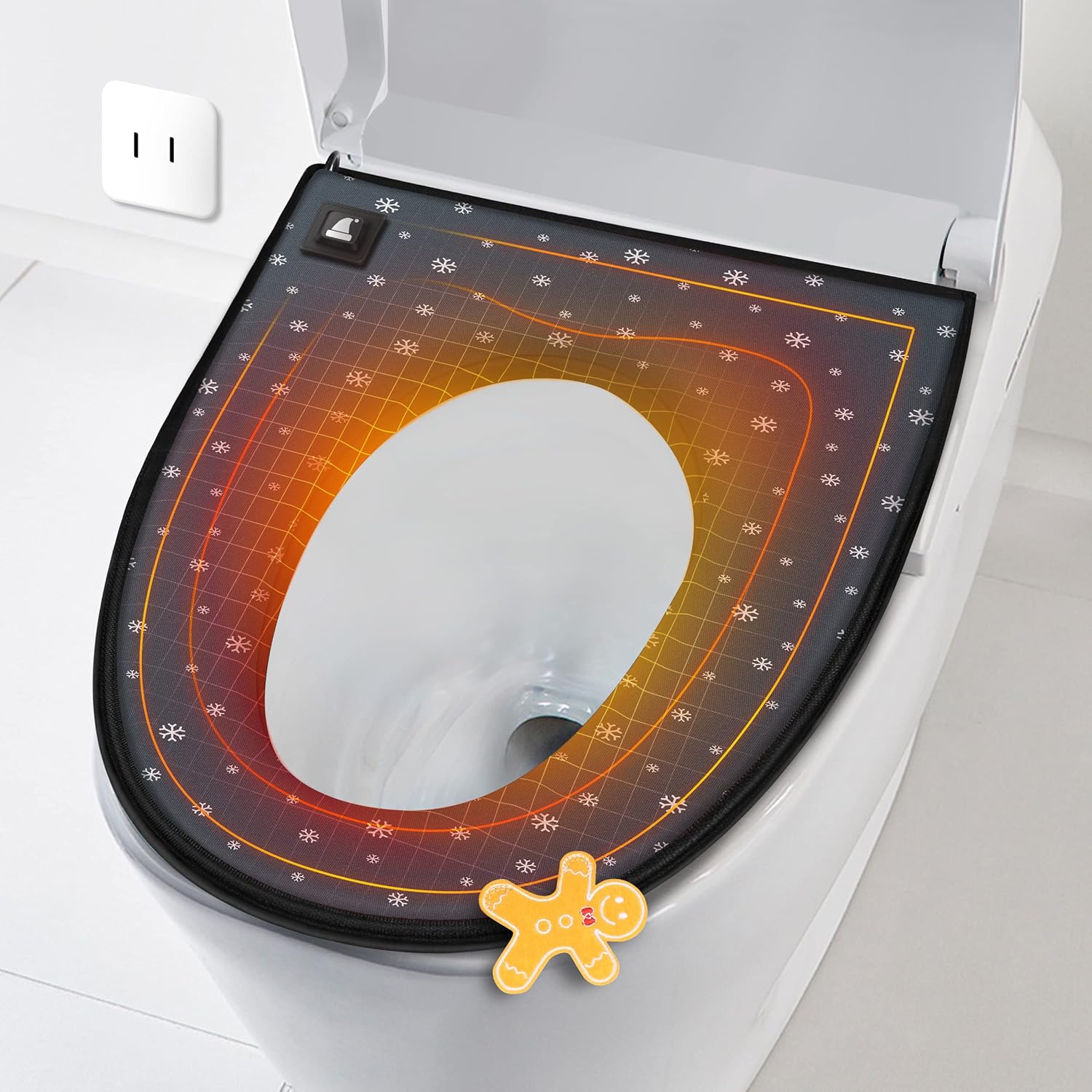 Heated Toilet Seat Cover LIPSUN Electric Heated Toilet Cushion