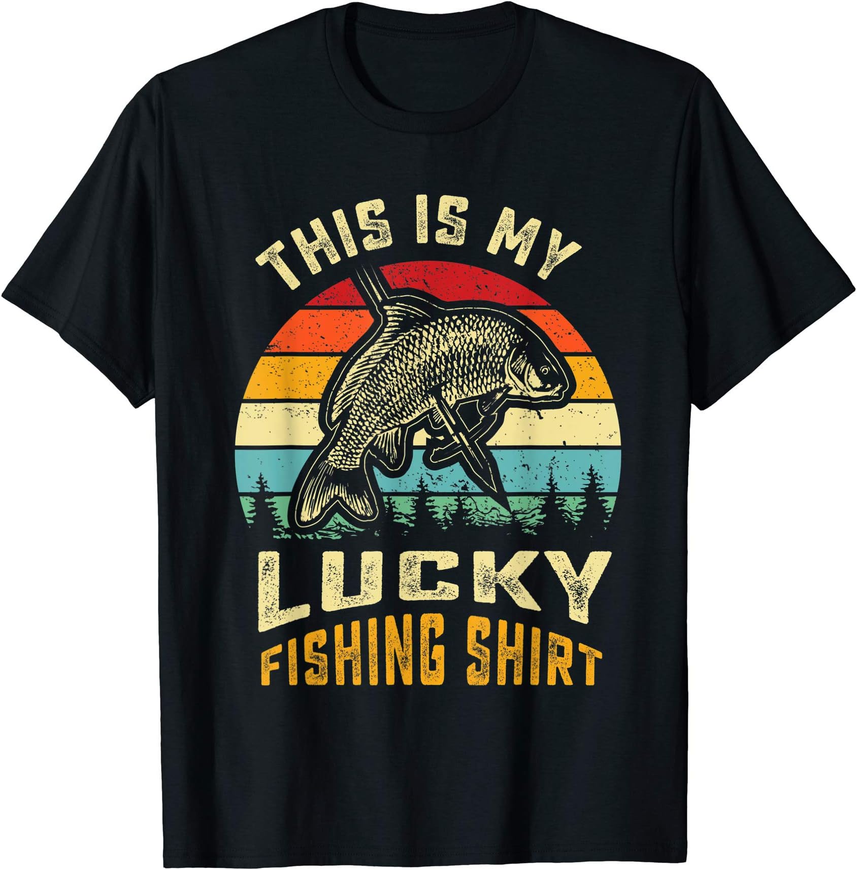 Vintage Fish Hunting Saltwater Bowfishing Men GiftCool Lucky Bowfishing Gifts | Bow Fishing, Crossbow Fisher T-Shirt
