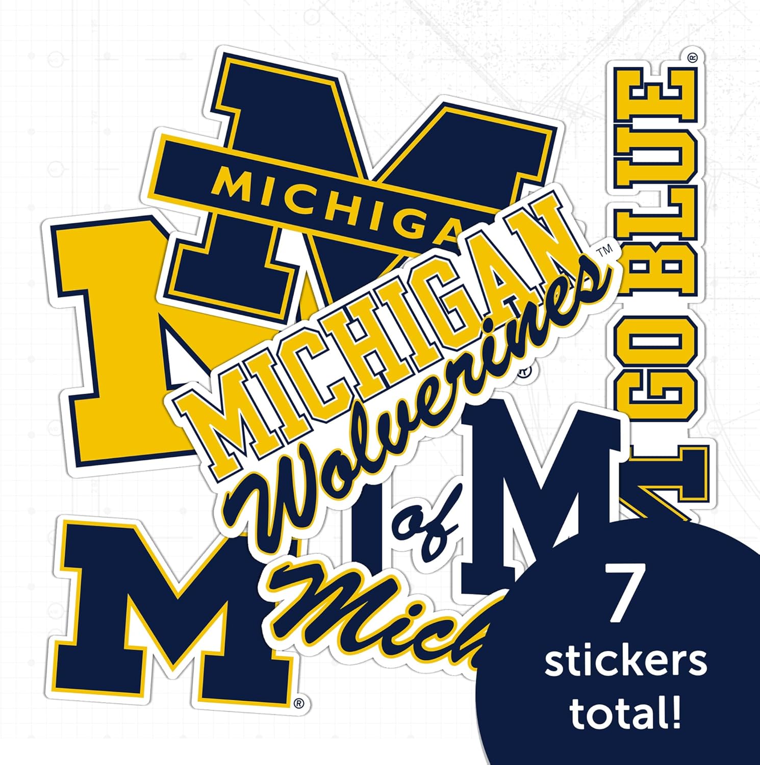 Desert Cactus University of Michigan Sticker Wolverines UM U of M Sticker Vinyl Decals Laptop Water Bottle Car Sheet T2 (Type 2-2) - Image 5