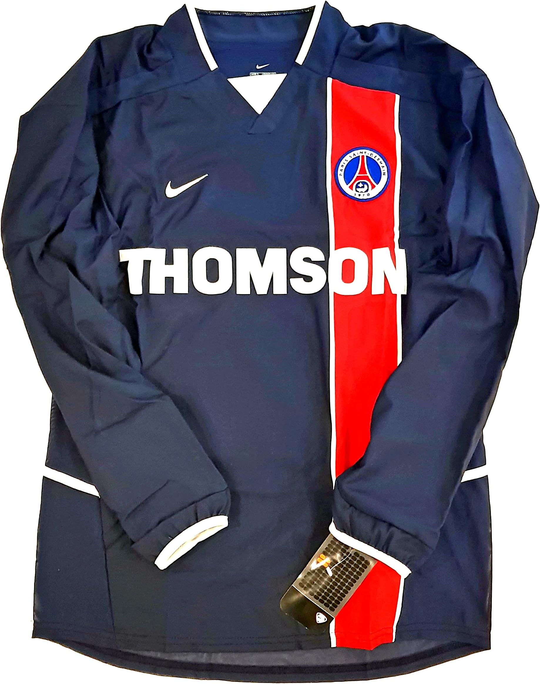 Nike PSG Official Home Football Jersey 2002/03 Player Issue Vintage Retro 783752-410 Soccer Shirt 100% Authentic Guaranteed Men's (S) Chest 20" Pit To Pit