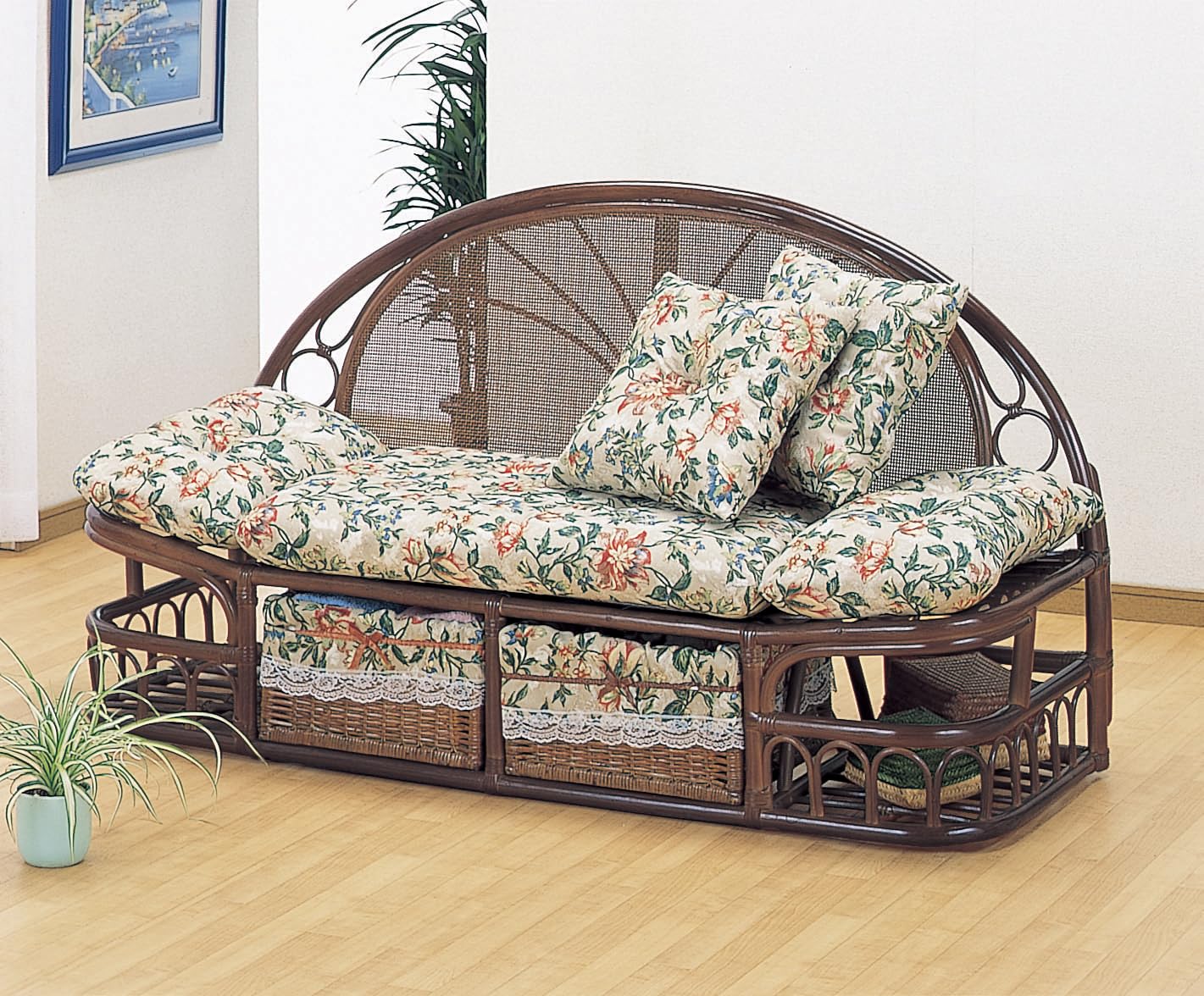 Amazon｜【今枝商店】籐 ラタン カウチソファ AMZY888 座面高37cm