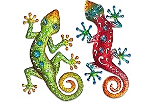 Wotieuns Metal Gecko Wall Art
