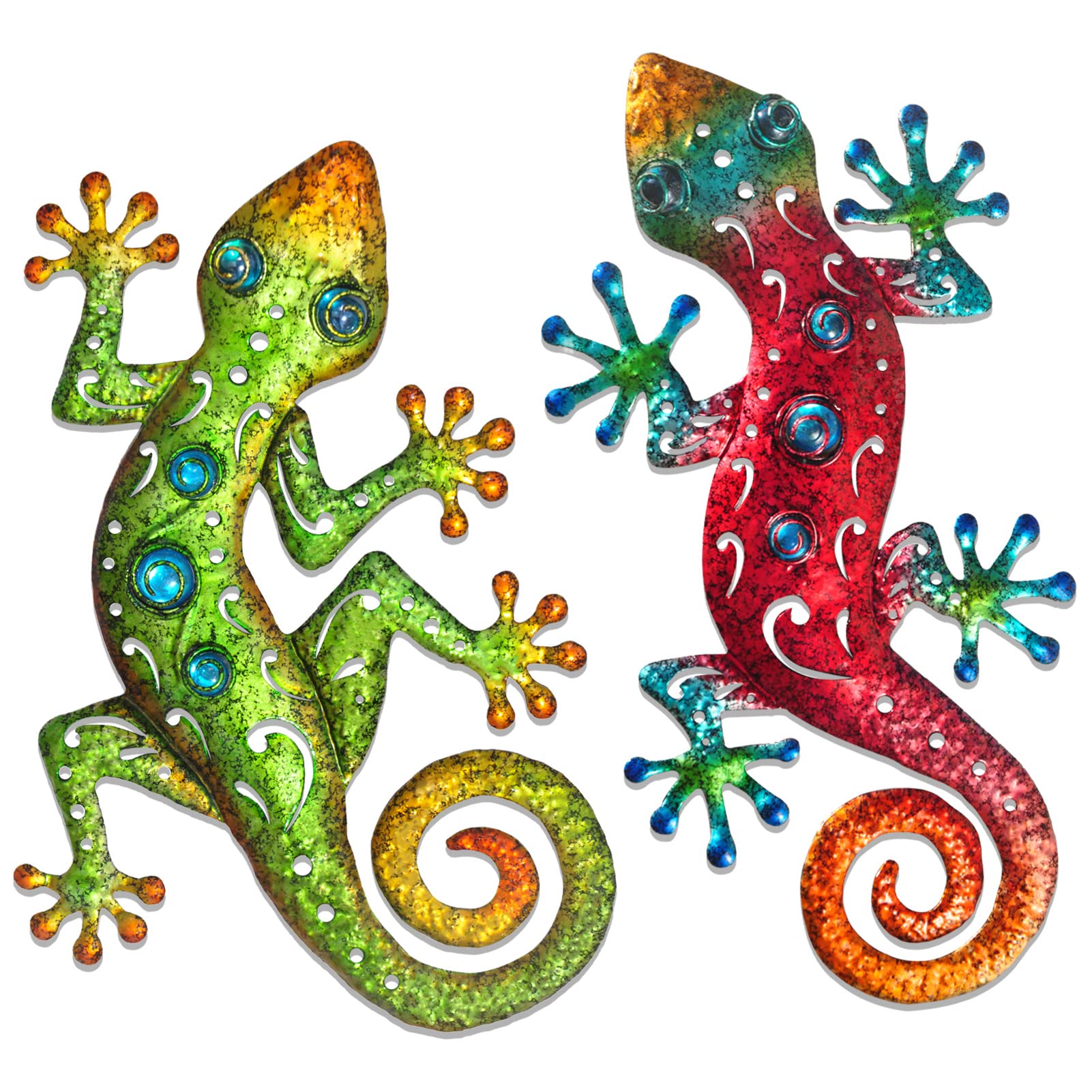 Metal Gecko Wall Art Metal Lizard Outdoor Wall Decor