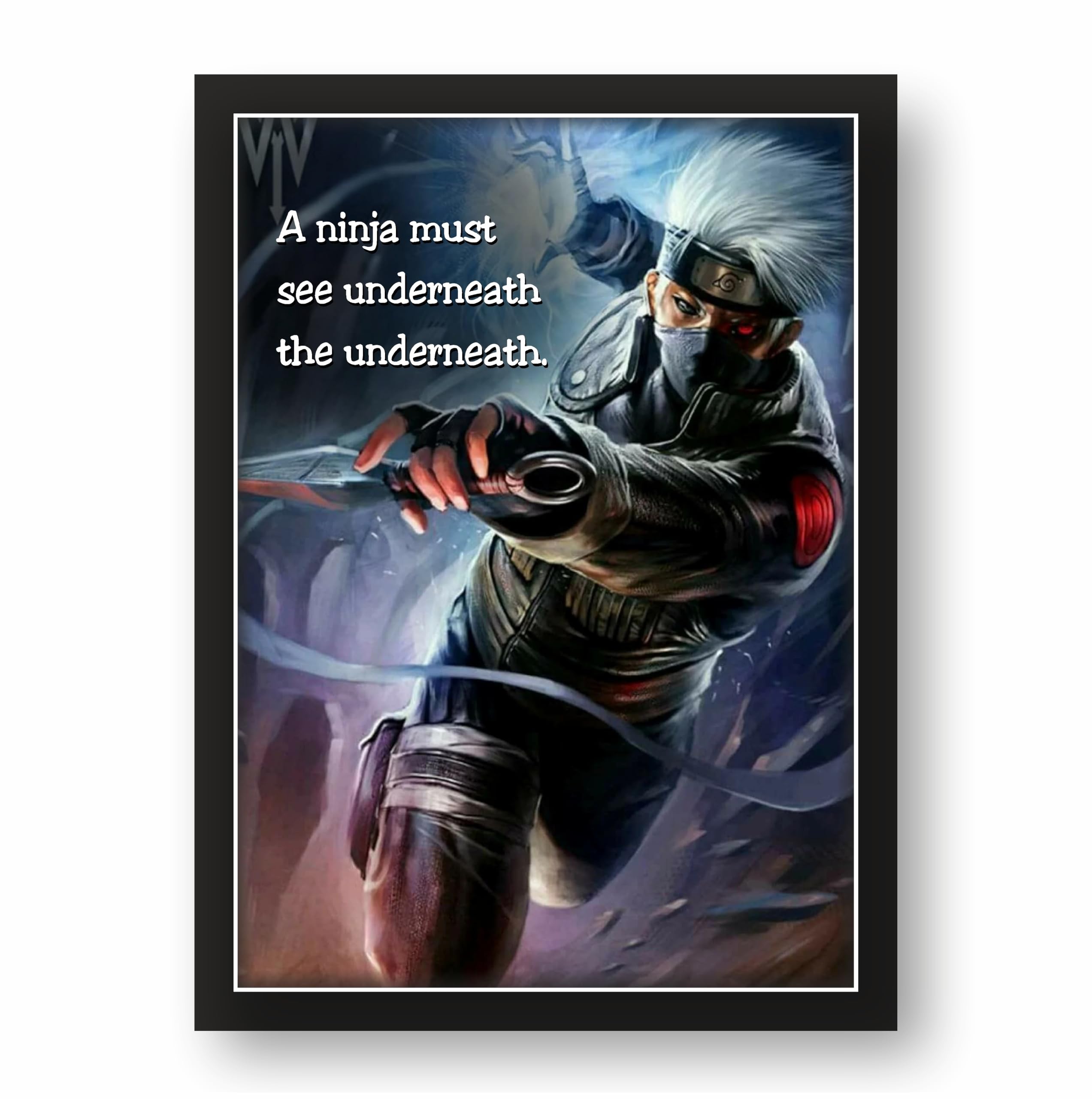 Kakashi Hatake Underneath the Underneath Quote Photo Frame – 9.25…