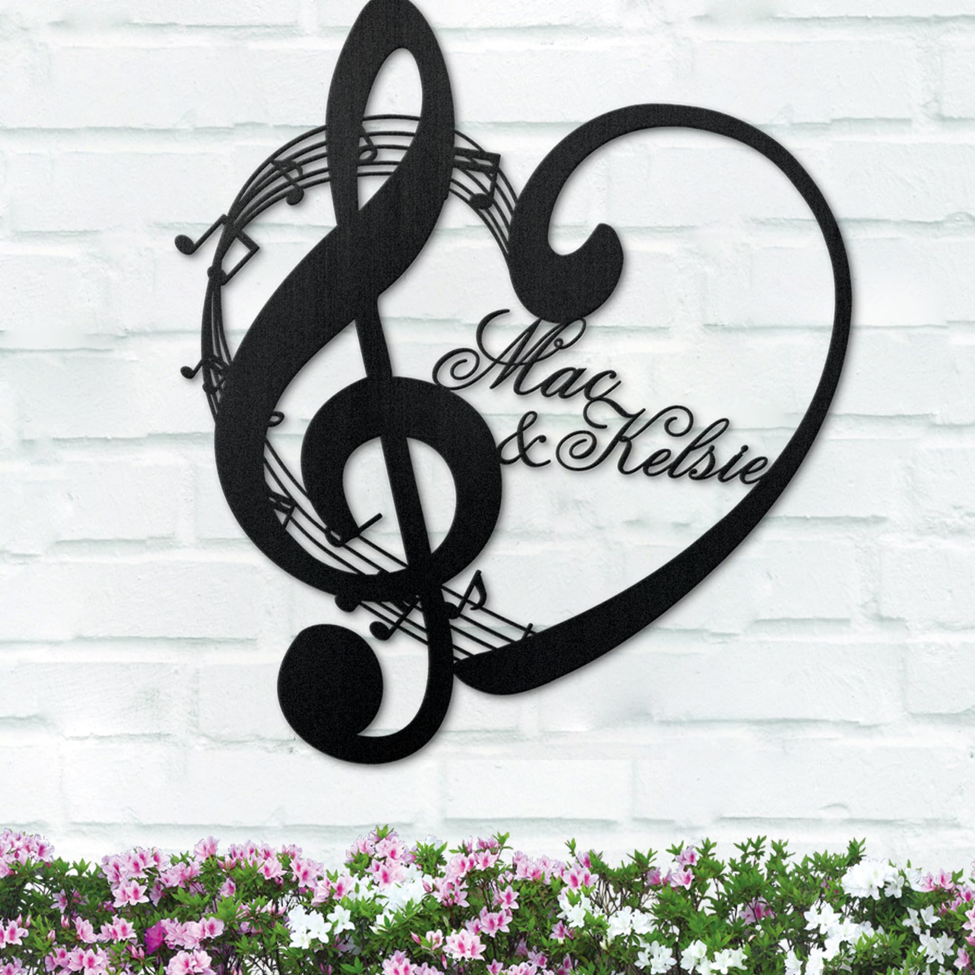 Amazon.com: Custom Music Notes Metal Wall Art Personalized Music
