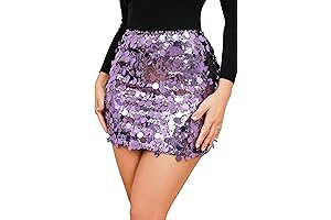 Purple Sequin Skirt: Glamorous & Dazzling