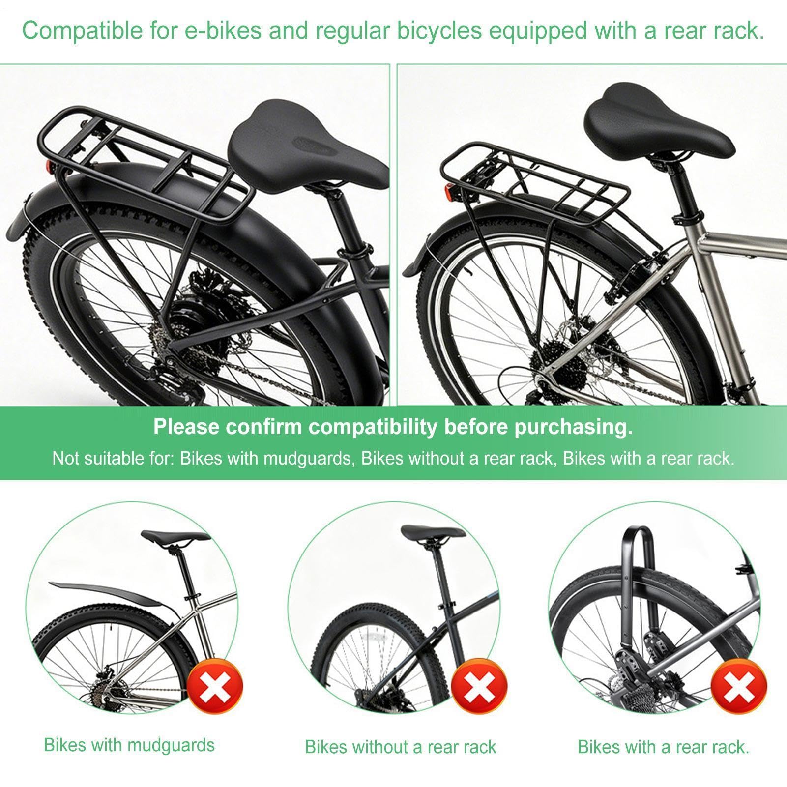 Support de conversion de boucle de sacoche de vélo - Largeur réglable - Libération facile | Support de sac arrière de vélo pour vélo de route, montagne, panier de cargaison