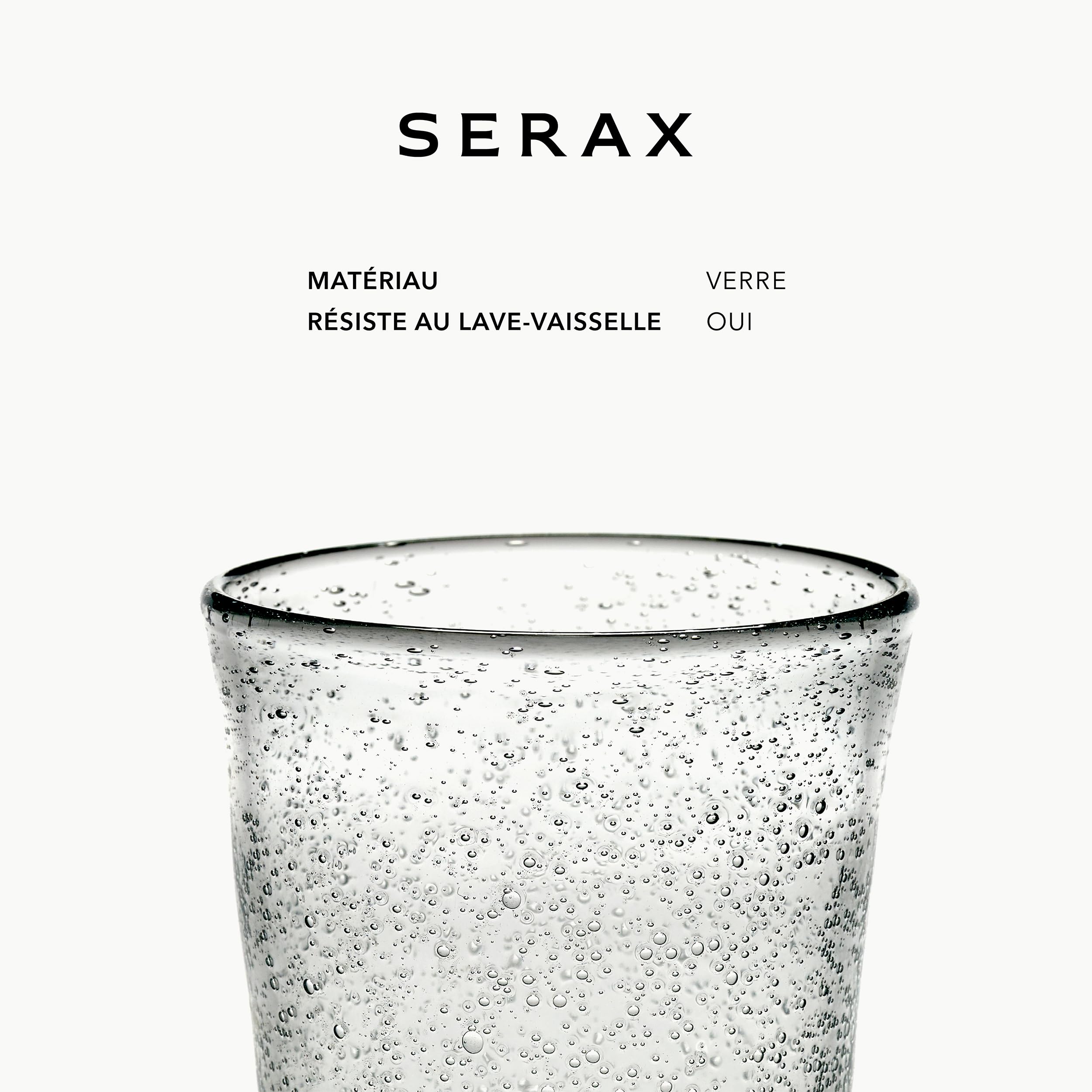 Juego de 4 vasos para beber | Cristalería Pure de Pascale Naessens | Vasos de Agua Transparentes 20 CL ​​con Burbujas | Artículos básicos para el hogar, cristalería | Bebidas, Jugos