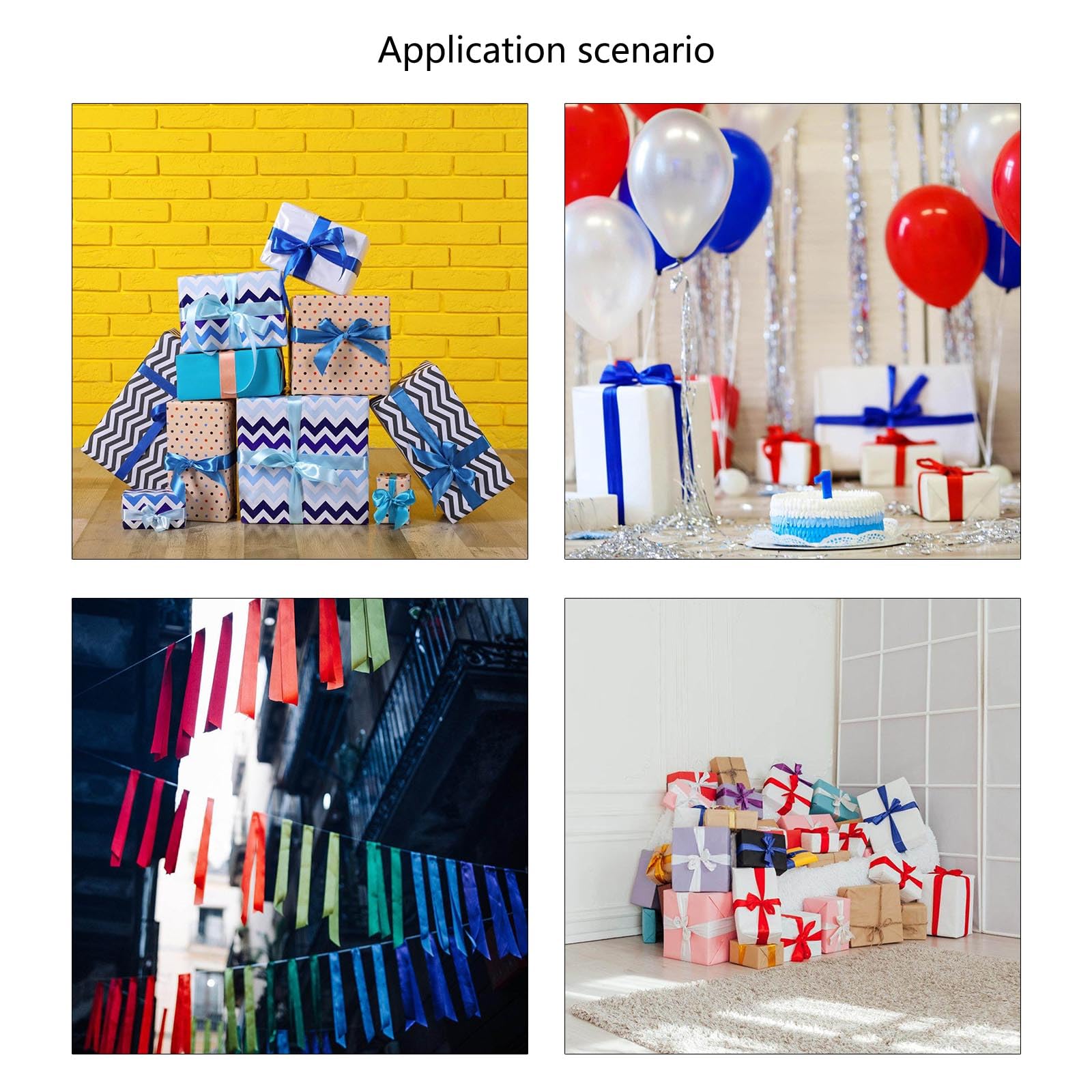 Cinta de poliéster colorida para manualidades y decoración, cinta de tela práctica de doble cara