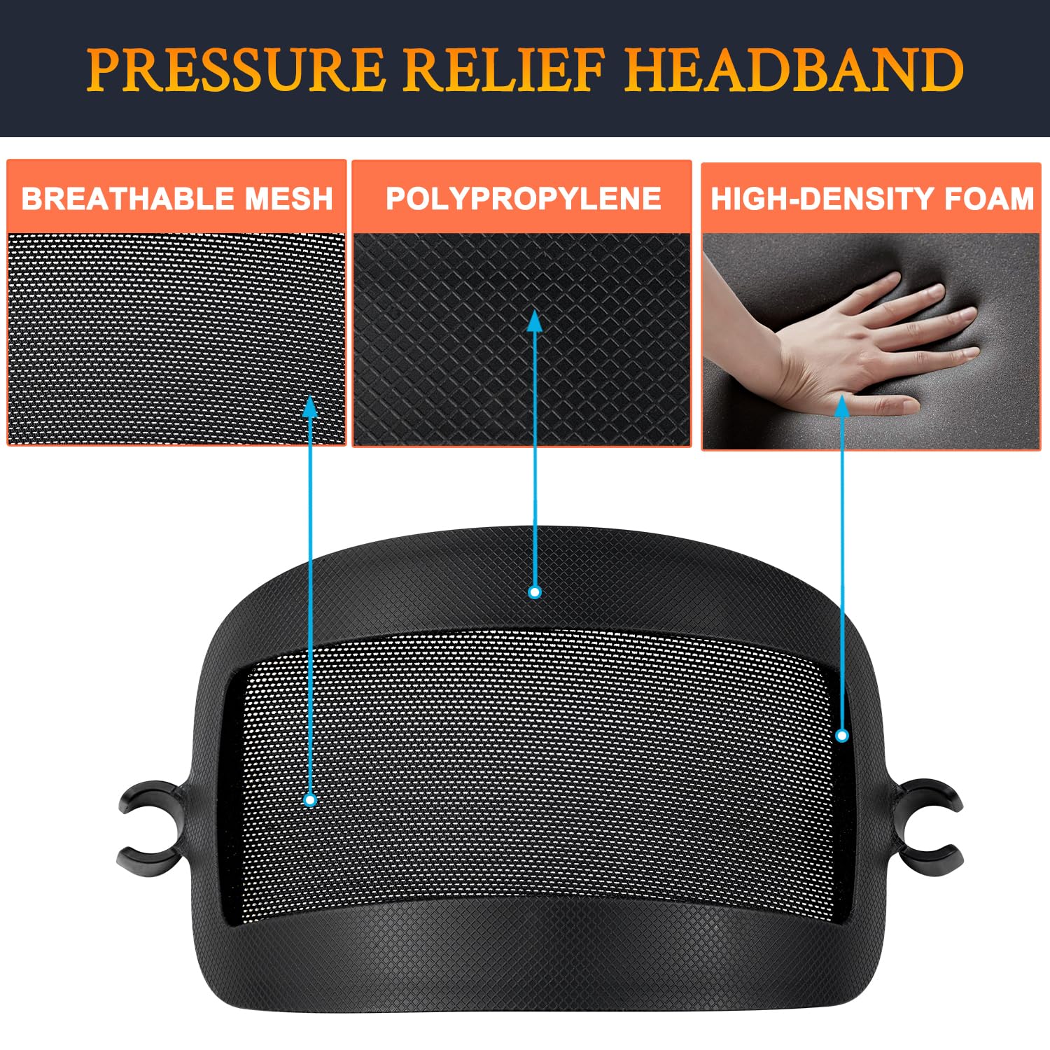 SOULWIT Pressure Relief Headband for AirPods Max - Black(1.0 Gen) 3