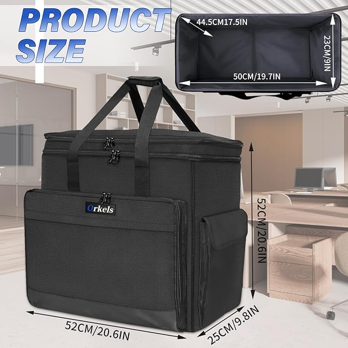 Bolsa de transporte para torre de PC de escritorio doble capa negra miniatura 3