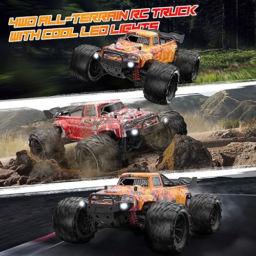 Miniatura 2 de GoolRC Coches RC 9500E, auto de control remoto a escala 116, camión RC de alta velocidad 4WD 40KMH, auto de escalada todo terreno de 2.4 GHz, auto a
