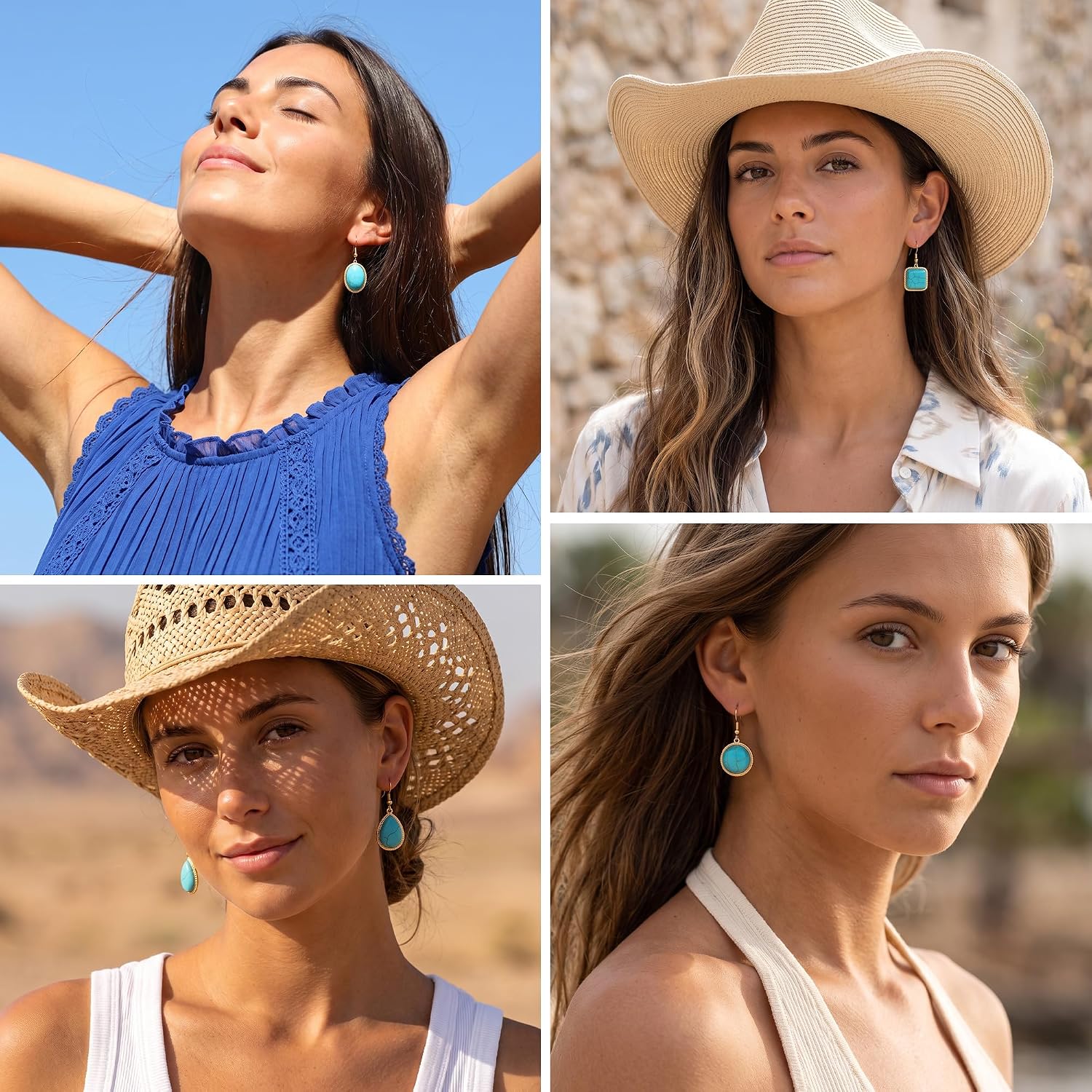 Western Cowgirl Dangle Drop Earrings for Women Cowboy Jewelry image 4