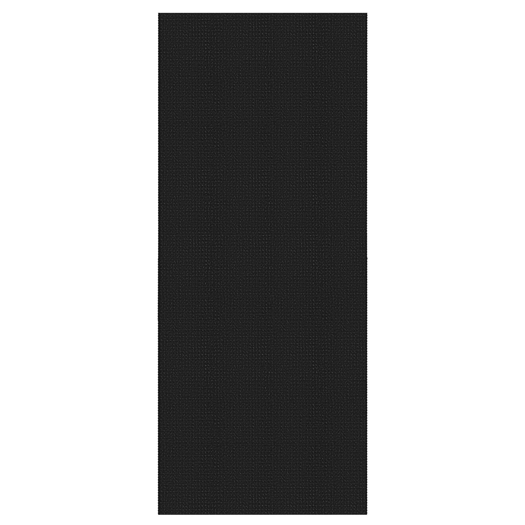 Alfombra trenzada de 2 x 7 pies, lavable, para pasillos, cocina, con respaldo de goma, de algodón, para entrada, interior, alfombra tejida para pasillo, cocina, dormitorio, color negro